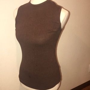 Rayon/cotton brown blouse